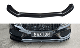 Front Lip / Front Splitter / Front Approach V.1 for Mercedes Benz C-Class C43 AMG W205 by Maxton Design