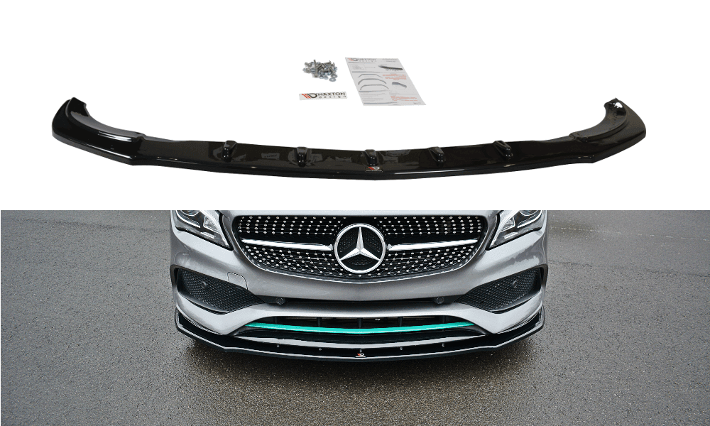 Front lip / front splitter / front apron V.1 for Mercedes CLA C117 AMG-LINE facelift by Maxton Design