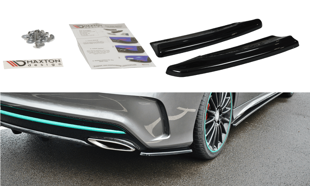 Seitliche Heck Diffusor Erweiterung für Mercedes Benz CLA C117 AMG-Line Facelift von Maxton Design