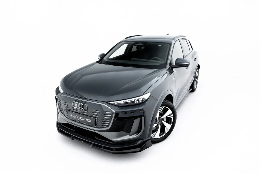 Frontlippe / Frontsplitter / Frontansatz für Audi Q6 e-tron Standard / S-Line / SQ6 e-tron SUV / Sportback Mk1 von Maxton Design