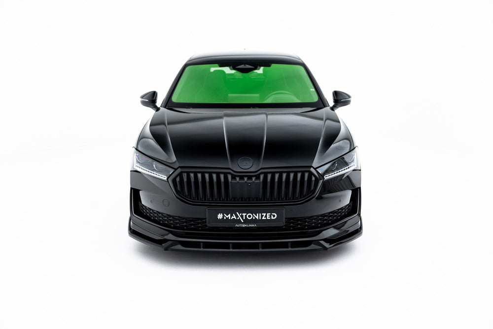 Frontlippe / Frontsplitter / Frontansatz V.2 für Skoda Superb Sportline Mk4 von Maxton Design