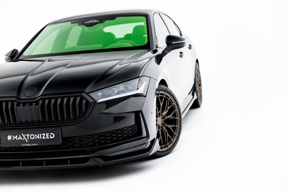Frontlippe / Frontsplitter / Frontansatz V.2 für Skoda Superb Sportline Mk4 von Maxton Design