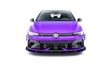 Frontlippe / Frontsplitter / Frontansatz V.3 mit Flap für VW Golf R Mk8 Facelift von Maxton Design