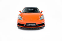 Frontlippe / Front splitter / Frontansatz V.3 für Porsche 718 Cayman GTS 982c von Maxton Design