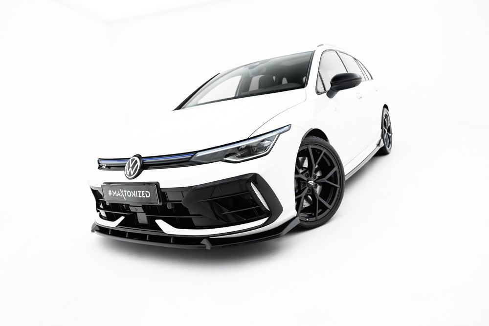 Frontlippe / Frontsplitter / Frontansatz V.3 für Golf R Variant Mk8 Facelift von Maxton Design