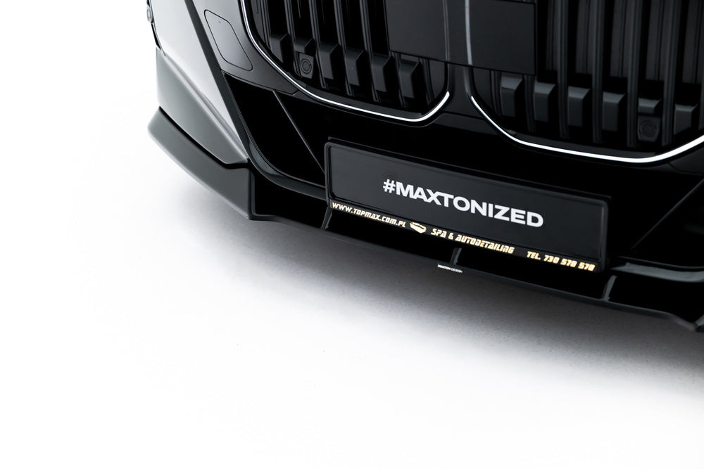 Frontlippe / Frontsplitter / Frontansatz V.4 für BMW 7 G70 M-Paket / M760e / I7 M-Paket von Maxton Design