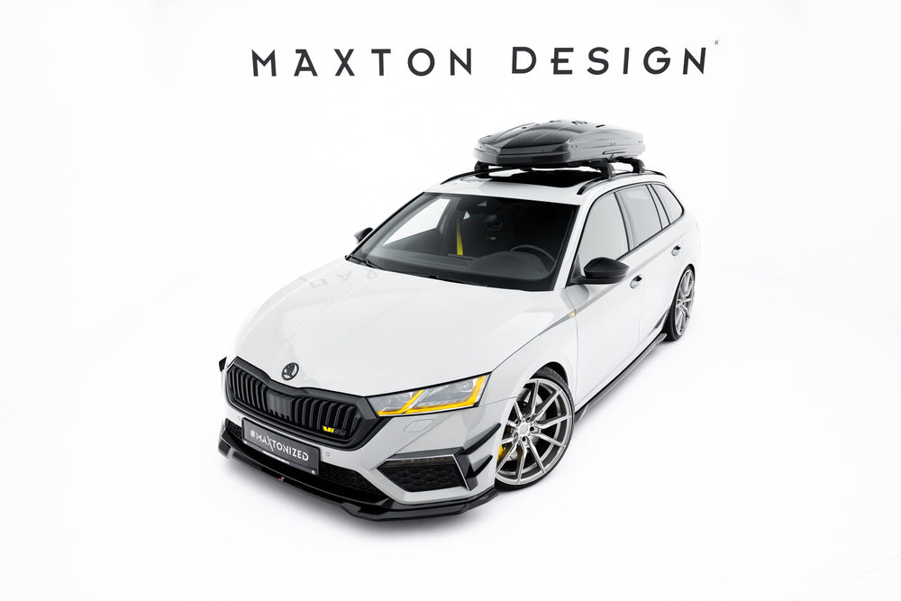 Frontlippe / Frontsplitter / Frontansatz V.4 für Skoda Octavia RS MK4 von Maxton Design