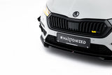 Frontlippe / Frontsplitter / Frontansatz V.4 für Skoda Octavia RS MK4 von Maxton Design