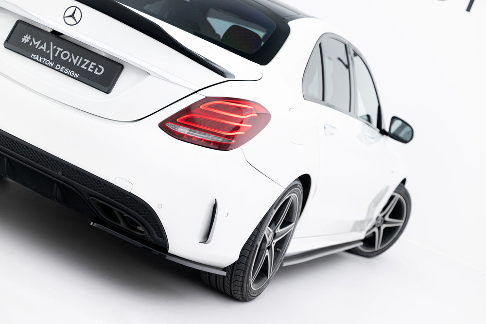 Seitliche Heck Diffusor Erweiterung für Mercedes Benz C-Klasse W205 Limousine AMG Line von Maxton Design