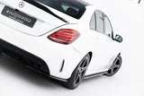 Seitliche Heck Diffusor Erweiterung für Mercedes Benz C-Klasse W205 Limousine AMG Line von Maxton Design
