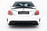 Seitliche Heck Diffusor Erweiterung für Mercedes Benz C-Klasse W205 Limousine AMG Line von Maxton Design