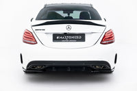 Seitliche Heck Diffusor Erweiterung für Mercedes Benz C-Klasse W205 Limousine AMG Line von Maxton Design