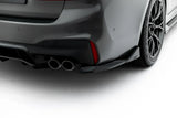 Hochwertige, formschöne und passgenaue seitliche Heck Diffusor Erweiterung für BMW M5 F90 von Maxton Design