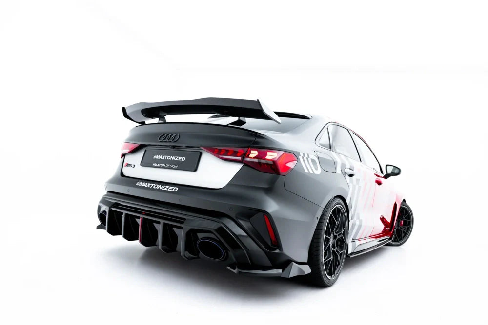 Seitliche Heck Diffusor Erweiterung V.3 für Audi RS3 Limousine 8Y Facelift von Maxton Design