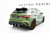 Seitliche Heckdiffusor Erweiterung V.4 für Audi S3 Sportback Facelift von Maxton Design