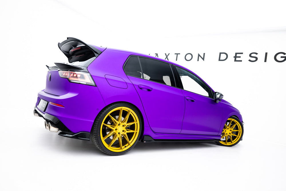 Seitliche Heck Diffusor Erweiterung V.7 für VW Golf R Mk8 / Mk8 Facelift von Maxton Design