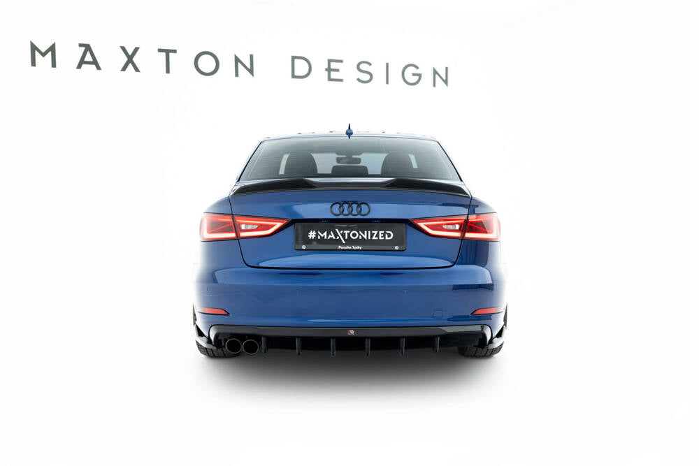 Heckdiffusor (Doppelflutig Links) für Audi A3 Limousine 8V von Maxton Design