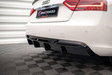 Heckdiffusor (Doppelflutig Links) für Audi A5 Sportback 8T Facelift von Maxton Design