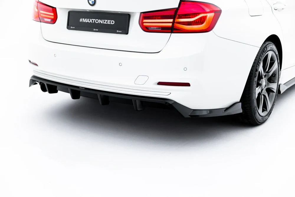 Zentraler Hinterer Splitter für BMW 3 Sportline Limousine / Touring F30 / F31 von Maxton Design