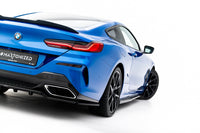 Heck Diffusor Erweiterung mit vertikalem Balken für BMW 8 Coupe M-Pack G15 von Maxton Design