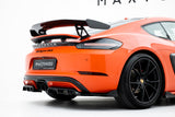 Seitliche Heckdiffusor Erweiterung für Porsche 718 Cayman GTS 982c von Maxton Design
