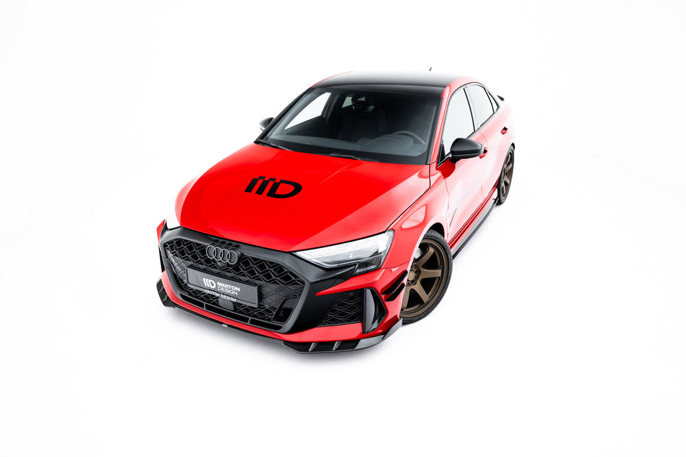 Carbon Frontlippe / Frontsplitter / Frontansatz für Audi RS3 Limousine 8Y Facelift von Maxton Design