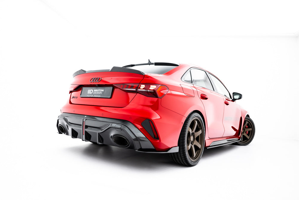 Carbon Seitliche Heckdiffusor Erweiterung für Audi RS3 Limousine 8Y Facelift von Maxton Design