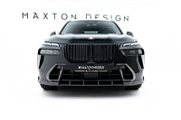 Carbon Frontstoßstangen Aufsatz für BMW X7 M-Paket G07 Facelift von Maxton Design