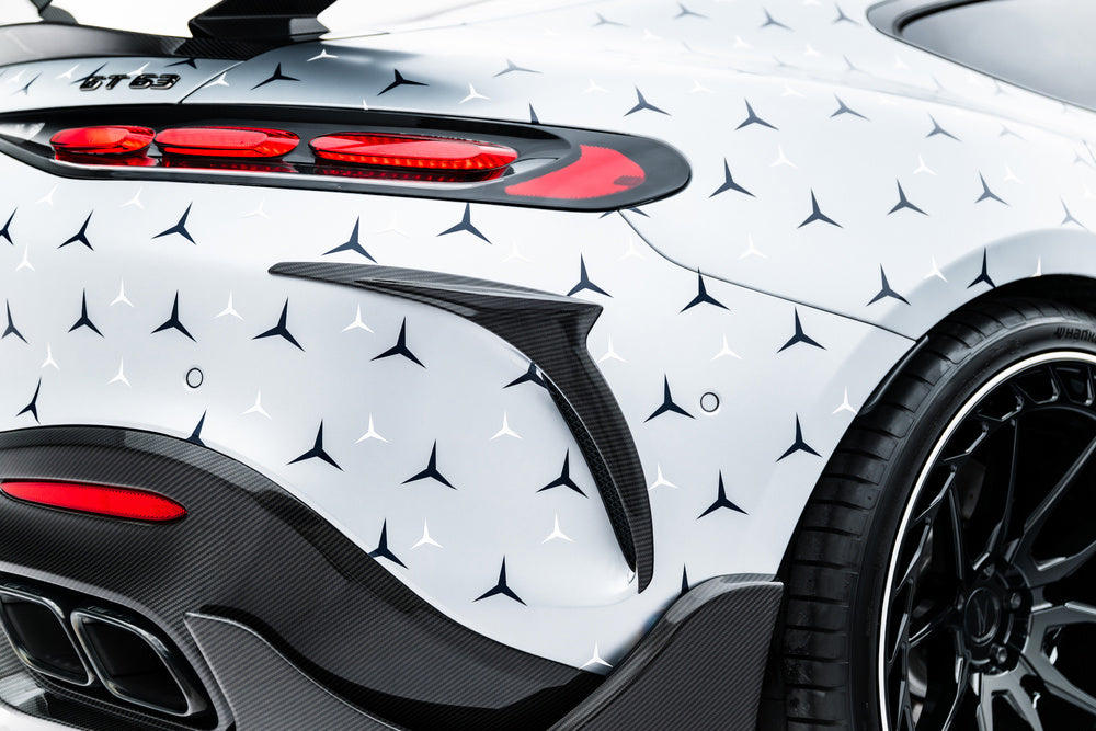 Carbon-Canards für Heckstoßfänger passend für Mercedes-AMG GT 63 C192 von Maxton Design