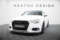Front Lippe / Front Splitter / Frontansatz für Audi A3 Limousine 8V Facelift von Maxton Design