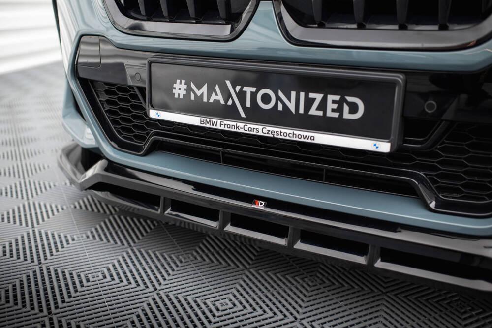 Front Lippe / Front Splitter / Frontansatz für BMW X1 U11 M-Paket von Maxton Design