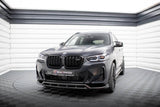 Front Lippe / Front Splitter / Frontansatz für BMW X3 G01 M-Paket Facelift von Maxton Design