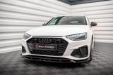 Front Lippe / Front Splitter / Frontansatz V.1 für Audi A4 B9 S-Line Facelift von Maxton Design