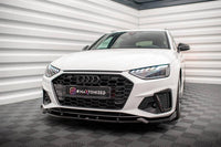 Front Lippe / Front Splitter / Frontansatz V.1 für Audi A4 B9 S-Line Facelift von Maxton Design