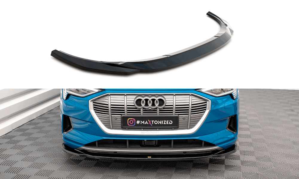 Front Lippe / Front Splitter / Frontansatz V.1 für Audi E-Tron GE von Maxton Design