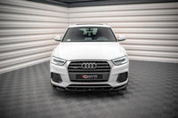 Front Splitter / Cup Schwert / Frontansatz V.1 für Audi Q3 S-Line Facelift 8U von Maxton Design