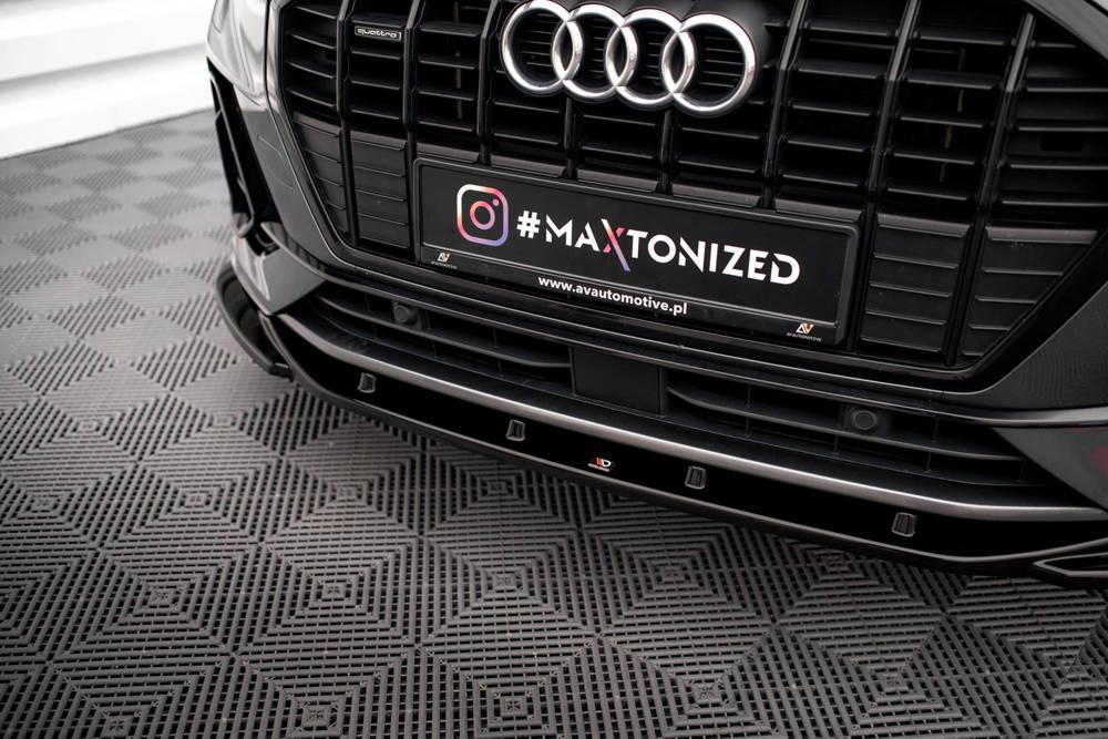 Front Lippe / Front Splitter / Frontansatz V.1 für Audi Q3 F3 S-Line von Maxton Design