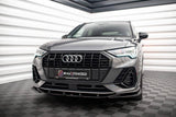 Front Lippe / Front Splitter / Frontansatz V.1 für Audi Q3 F3 S-Line von Maxton Design