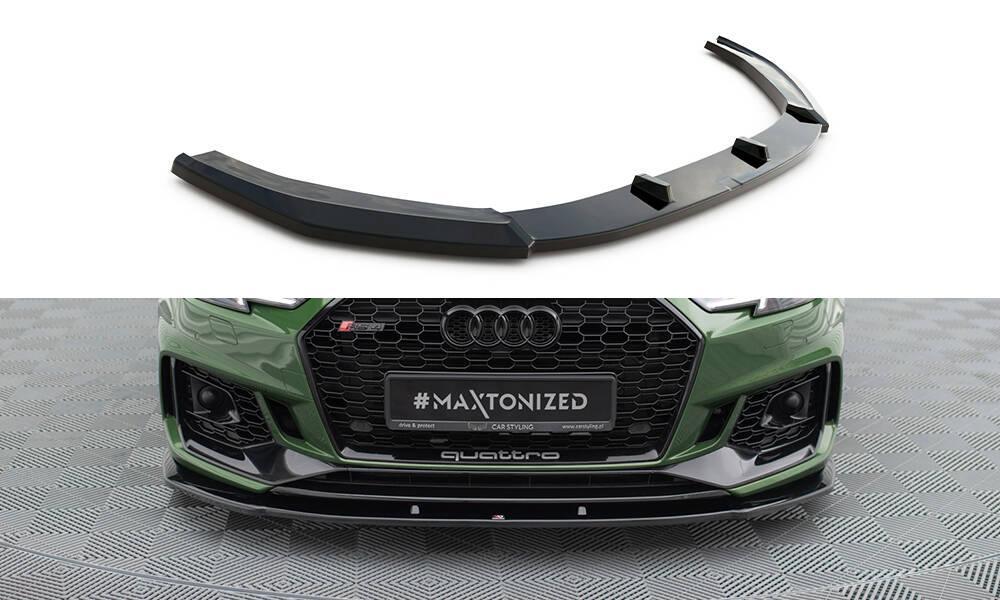 Front Lippe / Front Splitter / Frontansatz V.1 für Audi RS4 B9 von Maxton Design