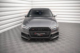 Front Lippe / Front Splitter / Frontansatz V.1 für Audi A3 S-Line 8V Facelift Sportback von Maxton Design