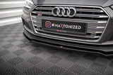 Front Lippe / Front Splitter / Frontansatz V.1 für Audi A5 / S5 5F Coupe Sportback S-Line von Maxton Design