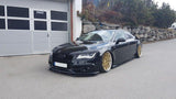 Front Lippe / Front Splitter / Frontansatz V.1 für Audi S7 / A7 S-Line C7  von Maxton Design