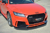 Front Lippe / Front Splitter / Frontansatz V.1 für Audi TTRS 8S von Maxton Design