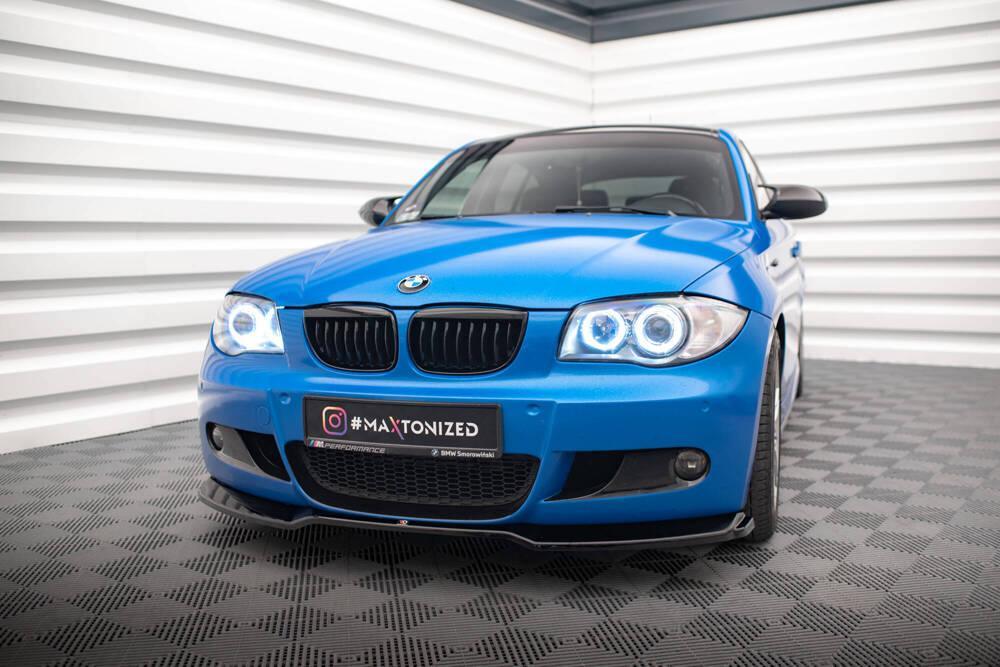 Front Lippe / Front Splitter / Frontansatz V.1 für BMW 1er E87 M-Paket Facelift von Maxton Design