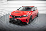 Front Lippe / Front Splitter / Frontansatz mit Flaps für Honda Civic X Sport von Maxton Design