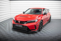 Front Lippe / Front Splitter / Frontansatz mit Flaps für Honda Civic X Sport von Maxton Design