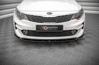 Front Lippe / Front Splitter / Frontansatz V.1 für Kia Optima MK4 von Maxton Design