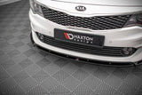 Front Lippe / Front Splitter / Frontansatz V.1 für Kia Optima MK4 von Maxton Design