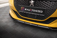 Front Lippe / Front Splitter / Frontansatz V.1 für Peugeot 208 GT MK2 von Maxton Design