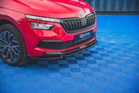 Front Splitter / Cup Schwert / Frontansatz V.1 für Skoda Kamiq von Maxton Design